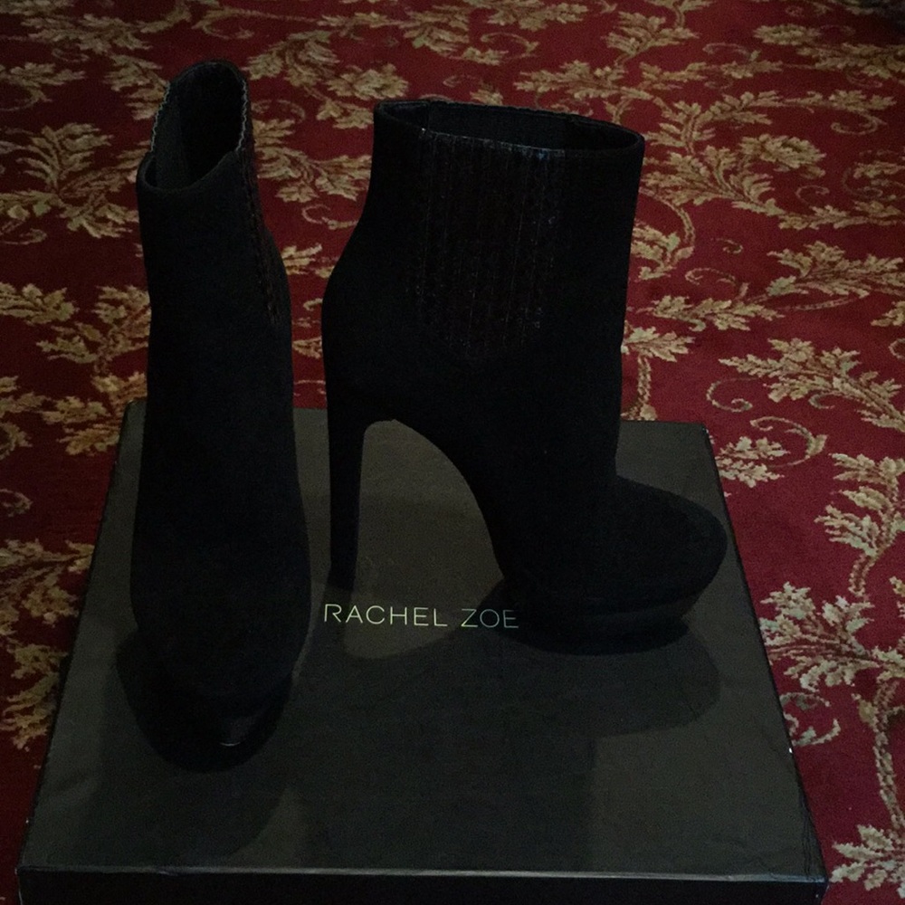Rachel Zoe suede high heel booties - Picture 3 of 4